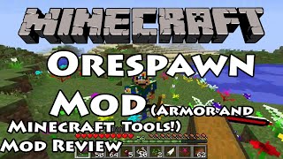 Orespawn Mod Review Part 3 Armor and Tools  Mod Review [upl. by Ahseyi18]