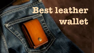 Leather wallet  Mens wallet  ASMR no talking [upl. by Ivette]