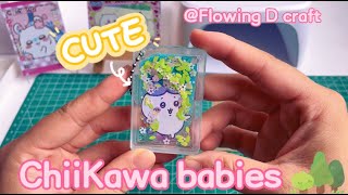 DIY flowing Art丨Give the three little ones a homequicksand diy resinart animation chiikawa [upl. by Viehmann143]