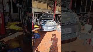 ទំលាក់ប៉ុង  Car Lift Oil Change Hack  Efficient Maintenance Tips Car Lift for Oil changeshorts [upl. by Agosto216]