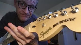 2022 Squier Affinity Stratocaster talk [upl. by Silma]