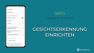 Gesichtserkennung einrichten  Oppo Android 12  ColorOS 12 [upl. by Reginald]