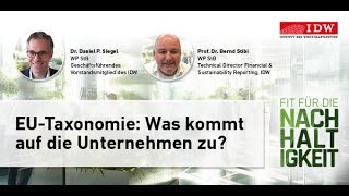 11 EUTaxonomie Was kommt auf die Unternehmen zu [upl. by Safire]