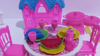 4 Minutes Satisfying Unboxing Cute Doll Playing in Kitchen Cooking Set  Tiny Toys Unboxing [upl. by Uaerraj]