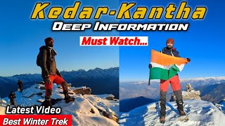 KedarKantha Trek Things to Remember Before Going  KedarKantha A Famous Snow Trek Destination [upl. by Htabazile346]