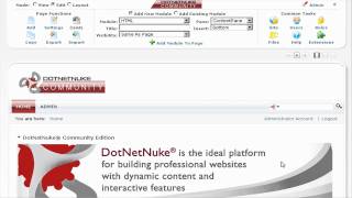 DotNetNuke 5 Quick Start Guide  Video 1 of 6 [upl. by Ratib533]