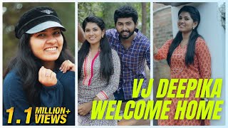 pandian stores Aishwarya  Vj Deepika  New youtube channel  Welcome home [upl. by Gerhardt544]