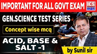 Acid Base and Salt Class1  By Sunil Sir [upl. by Swor145]