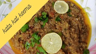 Kata Kat Keema Recipe  Cooking Home [upl. by Annaehr710]