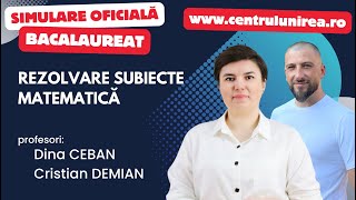 Rezolvare LIVE Simulare Bacalaureat 2024  MATEMATICA [upl. by Vorfeld]