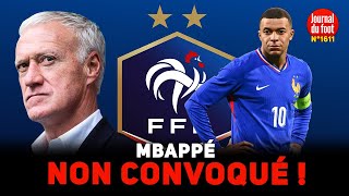 Equipe de France  la SANCTION tombe MBAPPÉ non CONVOQUÉ par Didier DESCHAMPS [upl. by Ynatil]