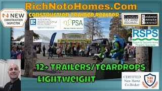 Tampa RV Show 2024 Smaller and Light Weight Trailers Shown Teardrops  Folding Campers [upl. by Kirkpatrick]