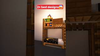 Minecraft 2 bed designs😱 Espresso shorts [upl. by Annahsit296]