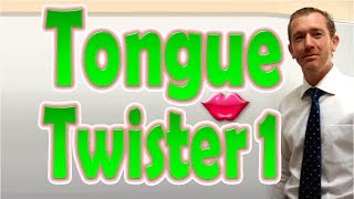 Tongue Twister 1  ForB English Lesson [upl. by Nnylirret633]