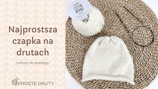 🧶 Najprostsza czapka dla dziecka na drutach 🧶 Tutorial dla każdego Instrukcja krok po kroku [upl. by Alios]