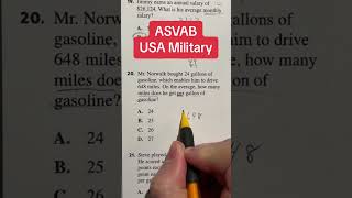 ASVAB Arithmetic Reasoning 20 Question Walk Through [upl. by Alleacim]