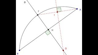 Video N°9 Comment determiner le rayon dun arc de cercle quelconque [upl. by Ainattirb]