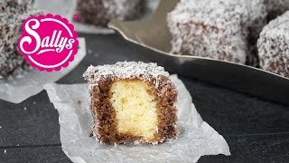 Lamington  Cupavci  locker leichte Schokoladenwürfel im Kokosmantel  Sallys Welt [upl. by Culliton]