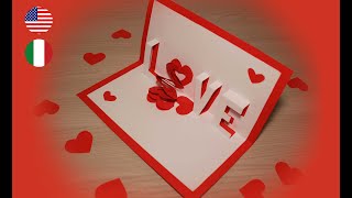 Biglietto 3D San Valentino LOVE [upl. by Croom]