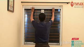 How to install Mosquito rolling window welltechsystemshydereabad [upl. by Xenophon]