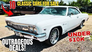 NO WAY 10 Classic Cars From 1963 1978 You Wont Believe Are This Cheap [upl. by Wurtz]