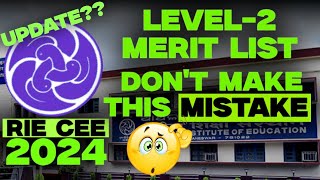 RIE CEE Level 2 Merit list expected date and rie bhubaneswar counselling and rank 2024 [upl. by Norbert]