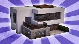 Minecraft How To Build A Small Modern House Tutorial 16 [upl. by Montfort]