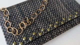 DIY  Clutch Purse using a Placemat [upl. by Zulema]