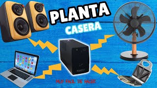 Cómo Hacer Una PLANTA ELECTRICA CASERA UPS⚡ Ya NO te quedarás sin luz en casa ⚡ [upl. by Corabel59]