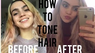 How to Remove Brass from Blonde Hair  Wella T18 Toner  Love Saskia [upl. by Bengt]