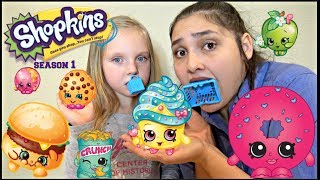 SHOPKINS halloween HAUL SEASON 1 amp 2 GIANT SURPRISE in the TITLE The TOYTASTIC Sisters [upl. by Mharg]