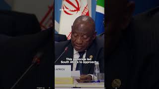 Israels military action against the people of Gaza is genocide Ramaphosa says [upl. by Cirdec]