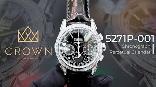 Patek Philippe Chronograph Perpetual Calendar 5271P001  CROWN REVIEW [upl. by Armat]