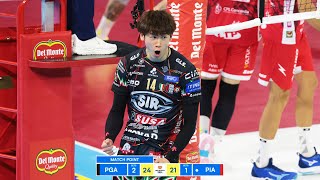 Yuki Ishikawa Dominated the First Match for Volleyball Team Perugia [upl. by Sedrul]