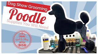 Dog Show Grooming How to Groom a Poodle amp The Supplies You Need [upl. by Kahlil]