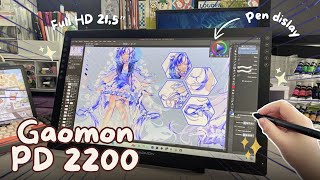 review GAOMON PD2200  Bảng Vẽ Màng Hình Khủng Nhất Của Nhà Gaomon Siêu To Khổng Lồ ✨ [upl. by Ocin]