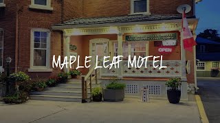 Maple Leaf Motel Review  Goderich  Canada [upl. by Enyawud]