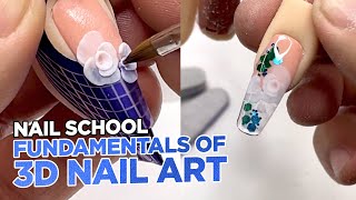 Nail School  The Fundamentals of 3D Acrylic Art [upl. by Bohs200]