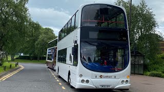 Rare B9TL Thrash  Lothian Buses 905  SN08 BXV [upl. by Namien]