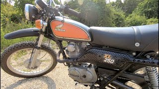 1974 Honda XL250 first Ride after Restoration Build [upl. by Anaitsirk]