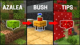 Minecraft 117 Azalea Bush Tips  Caves and Cliffs Update [upl. by Dahlstrom]