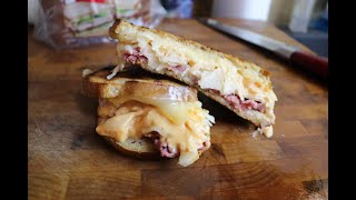 The Ultimate Quick Reuben Sandwich Corned Beef Sauerkraut Thousand Island dressing Rye Bread [upl. by Tobi]