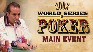 WSOP 2003 Main Event  Day 4 with Sammy Farha Phil Ivey amp Phil Hellmuth [upl. by Nahs112]