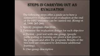 HRD Evaluation Kirkpatricks Evaluation Method  BBA  MBA [upl. by Marybelle]