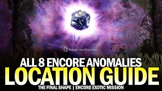 All 8 Temporal Anomalies in Encore Location Guide Epilogue Anomalous Voices Destiny 2 [upl. by Alsworth910]