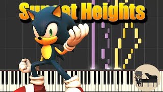 Sunset Heights  Sonic Forces Piano Tutorial Synthesia HD Cover [upl. by Battista]