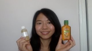 Review  Garnier Fructis Moroccan Sleek Oil Treatment vs Pure Argan Oil [upl. by Oiluarb860]