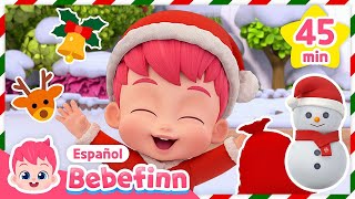 🎅Navidad Dulce Navidad a Todos  Canciones Infantiles de Navidad  Bebefinn en español [upl. by Kurt]