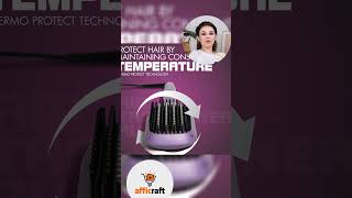 Havells Keratin Infused Hair Straightener Brush with Temperature Control for all hair types short [upl. by Gussi]