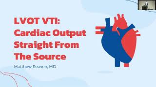 LVOT VTI Cardiac Output Straight From The Source  Matthew Reaven MD [upl. by Giamo]